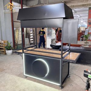 Quầy Take Away Đen Gỗ Hiện Đại 4 quầy take away đen