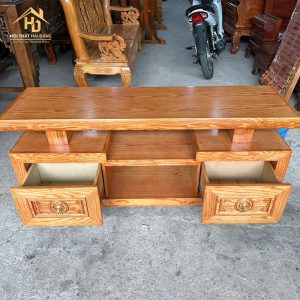 Kệ Tivi Gỗ Tự Nhiên Kiểu Dáng Hộp Chắc Chắn ( 2 Màu) 2 tủ kệ tivi gỗ giá rẻ