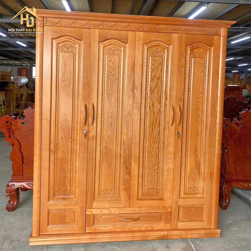 Tủ Quần Áo Gỗ Tự 4 Cánh Vân Đẹp Sang Trọng (Nhiều Mẫu) tu-quan-ao-go Tủ Quần Áo Gỗ Tự 4 Cánh Vân Đẹp Sang Trọng (Nhiều Mẫu)