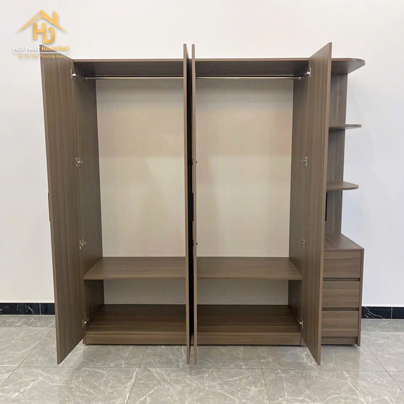 Tủ Quần Áo Gỗ 4 Cánh Kèm Kệ (Nhiều Màu) tuquan-ao-go-mdf-1 Tủ Quần Áo Gỗ 4 Cánh Kèm Kệ (Nhiều Màu)