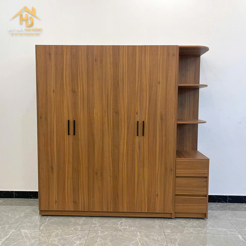 Tủ Quần Áo Gỗ 4 Cánh Kèm Kệ (Nhiều Màu) tuquan-ao-go-mdf-3 Tủ Quần Áo Gỗ 4 Cánh Kèm Kệ (Nhiều Màu)