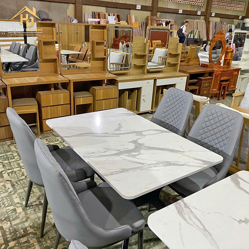 Bộ Bàn Ăn 4 Ghế Bọc Da Bàn Vân Đá bo-ban-an-4-ghe-2 Bộ Bàn Ăn 4 Ghế Bọc Da Bàn Vân Đá