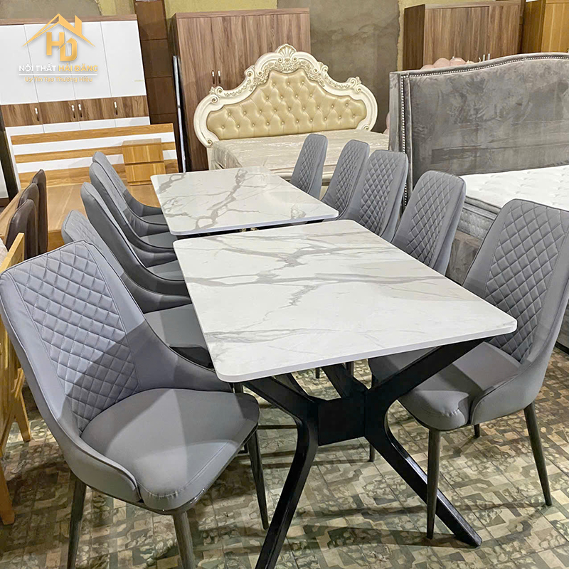 Bộ Bàn Ăn 4 Ghế Bọc Da Bàn Vân Đá bo-ban-an-4-ghe-4 Bộ Bàn Ăn 4 Ghế Bọc Da Bàn Vân Đá