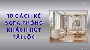 cách kê sofa phòng khách