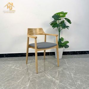 Ghế Cafe Gỗ Lưng Cao Tựa Cong Thoải Mái 4 ghe cafe go 7