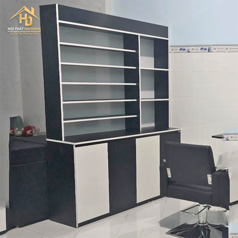 Kệ Trưng Bày Gỗ Đen Phối Trắng Đơn Giản ke-trung-bay-den-5 Kệ Trưng Bày Gỗ Đen Phối Trắng Đơn Giản