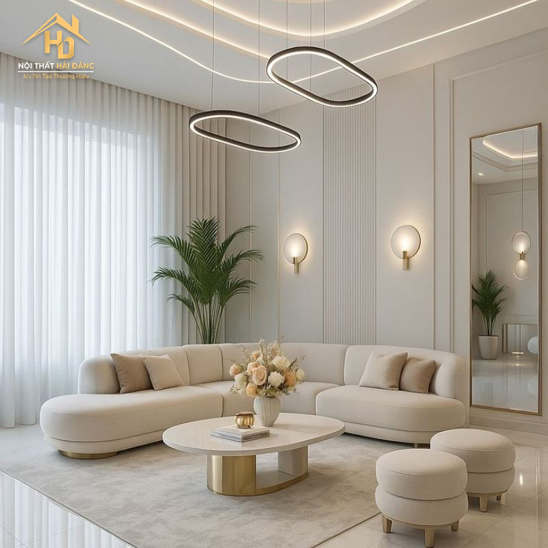 Top 10 cách kê sofa phòng khách chuẩn phong thủy hút tài lộc khong-gian-phia-sau-sofa-thong-thoang Top 10 cách kê sofa phòng khách chuẩn phong thủy hút tài lộc