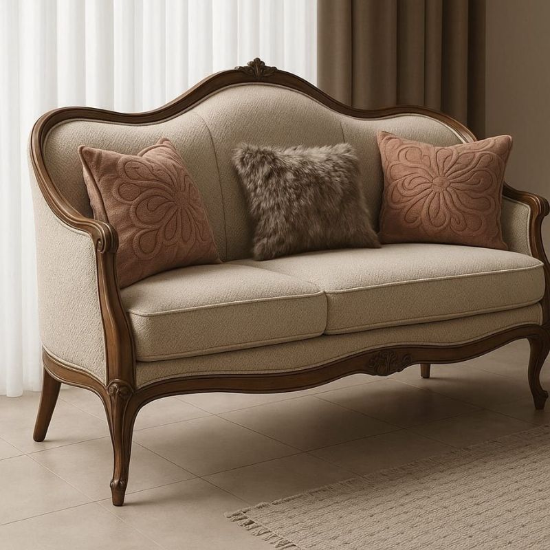 sofa-ni-vintage Top 10 Mẫu Sofa Vải Nỉ Bán Chạy Nhất Hiện Nay