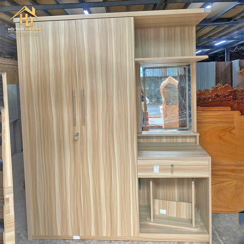 Tủ Quần Áo Gỗ Tích Hợp Bàn Trang Điểm Hiện Đại tu-qua-ao-kem-ke-2 Tủ Quần Áo Gỗ Tích Hợp Bàn Trang Điểm Hiện Đại