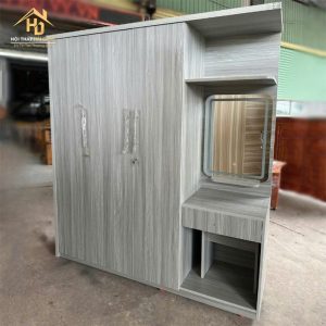 Tủ Quần Áo Gỗ Tích Hợp Bàn Trang Điểm Hiện Đại 3 tu qua ao kem ke 3