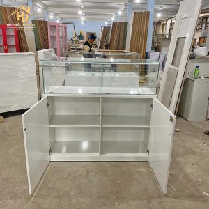 Tủ Trưng Bày Điện Thoại Gỗ Mặt Kính Hiện Đại 2 tu trung bay dien thoai 3