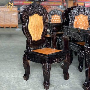 Bộ Bàn Ăn Louis 8 Ghế Sang Trọng (Nhiều Màu) 4 ban an luis 4