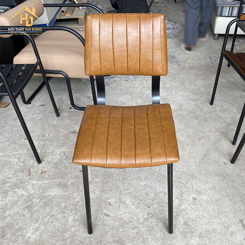 Ghế Cafe Bọc Da Nâu Sọc Dọc Hiện Đại ghe-cafe-boc-da-nau Ghế Cafe Bọc Da Nâu Sọc Dọc Hiện Đại