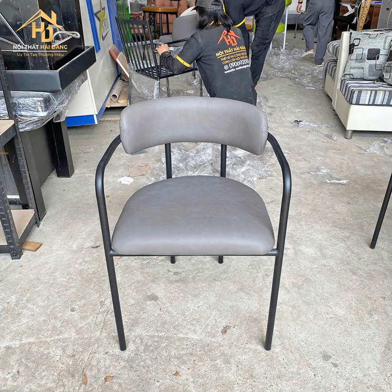 Ghế Cafe Bọc Nệm Màu Xám ghe-cafe-boc-nem-xam Ghế Cafe Bọc Nệm Màu Xám