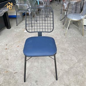 ghế cafe lưng lưới thấp khung sắt