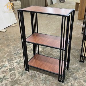 Kệ Đa Năng Khung Sắt Mặt Gỗ 3 Tầng 3 ke sat 3 tang 1