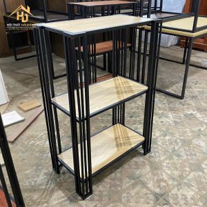 Kệ Đa Năng Khung Sắt Mặt Gỗ 3 Tầng 5 ke sat 3 tang 3