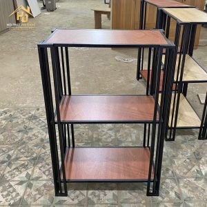 Kệ Đa Năng Khung Sắt Mặt Gỗ 3 Tầng 2 ke sat 3 tang 5