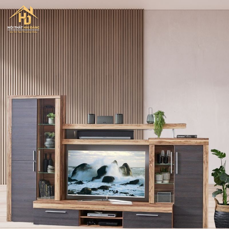 ke-tivi-tu-ruou-nho Top 10 Mẫu Kệ Tivi Kết Hợp Tủ Rượu Đẹp, Thịnh Hành