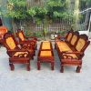 Bộ bàn ghế salon gỗ chạm thư pháp