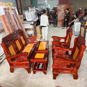 Bộ Bàn Ghế Solon Gỗ Tràm Nho Ván