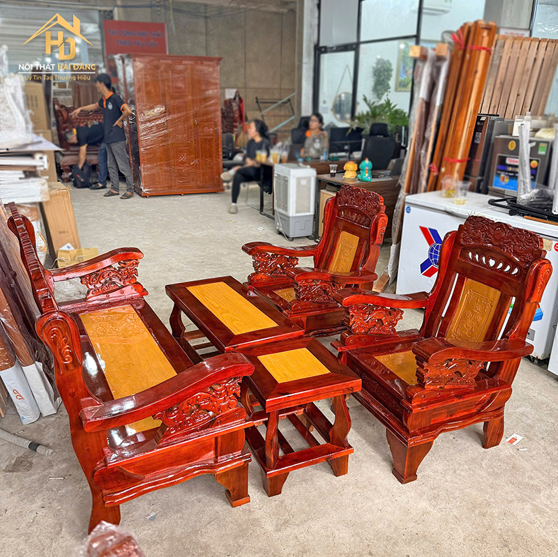 Bộ Bàn Ghế Solon Gỗ Tràm Nho Ván salon-go-nho-7 Bộ Bàn Ghế Solon Gỗ Tràm Nho Ván