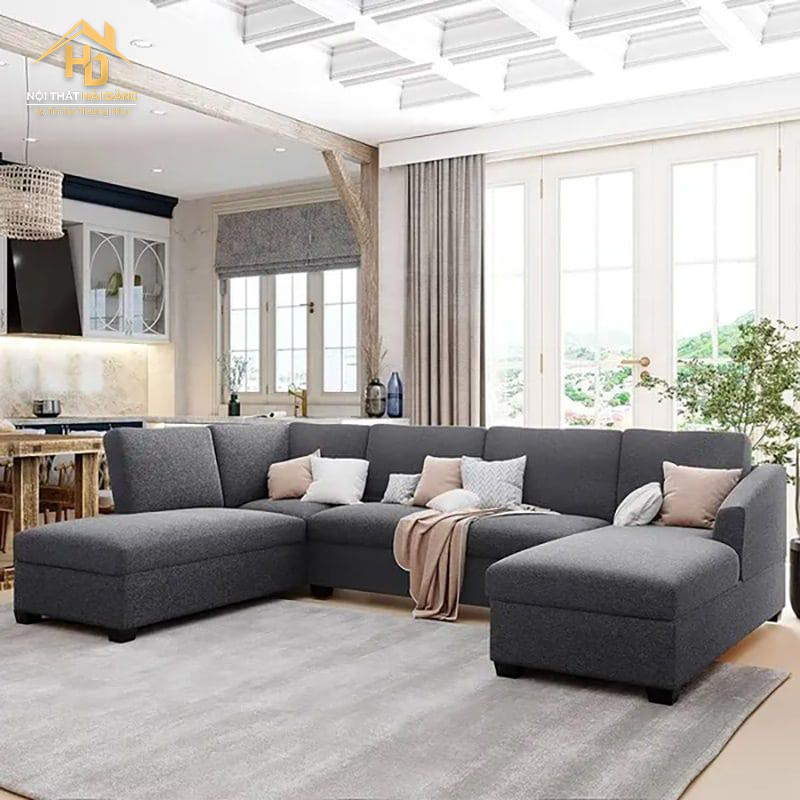 sofa-chu-u-vai-bo Top 10 Mẫu Sofa Vải Bố Đáng Mua Hiện Nay