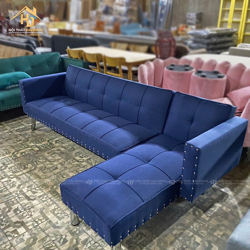 sofa-goc-giuong-ni Top 10 Mẫu Sofa Giường Chữ L Thông Minh Giá Tốt