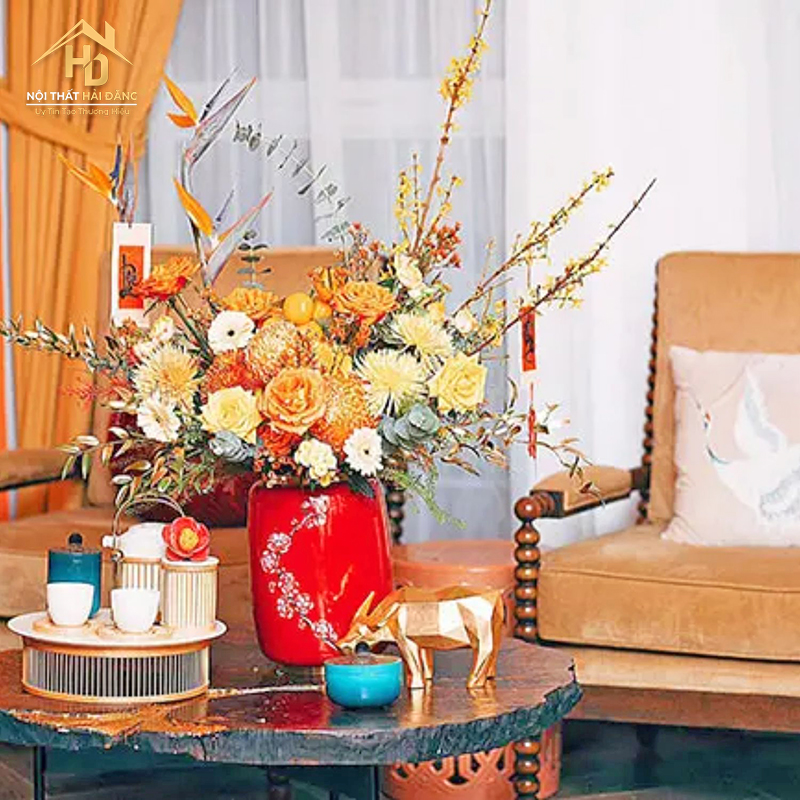 Top 10 Ý Tưởng Trang Trí Nhà Chung Cư Ngày Tết Đơn Giản trang-tri-ban-tra-ngay-tet Top 10 Ý Tưởng Trang Trí Nhà Chung Cư Ngày Tết Đơn Giản