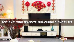 trang trí nhà chung cư ngày tết đơn giản