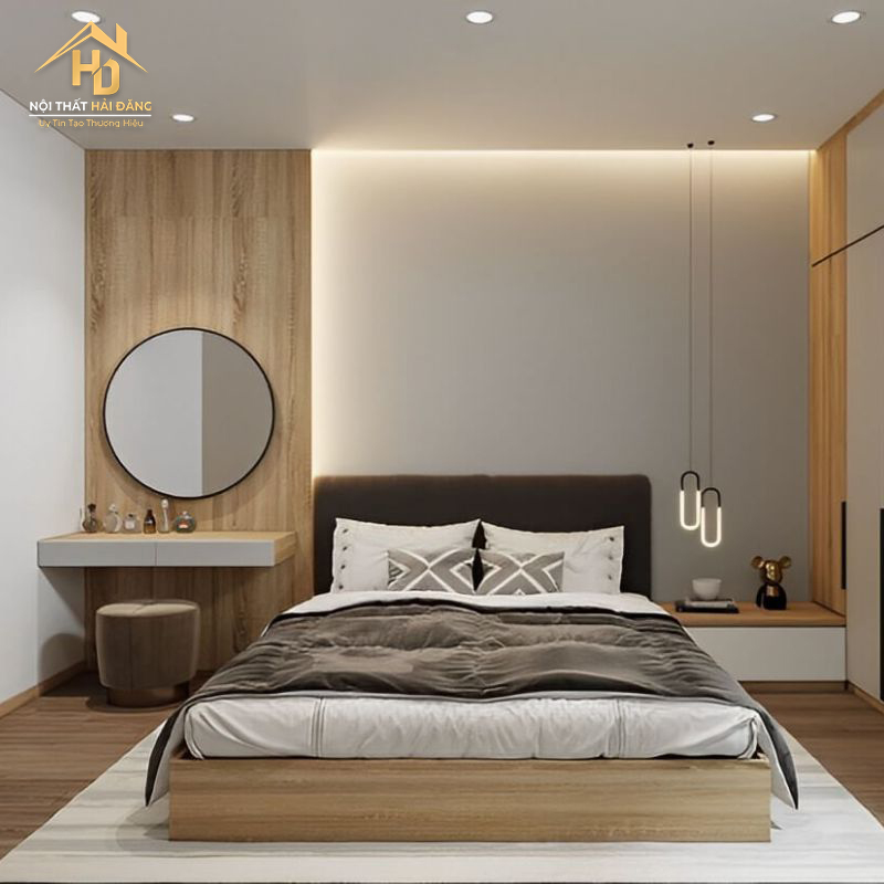 Top 10 Mẫu Decor Phòng Ngủ Nam Đẹp, Hiện Đại decor-noi-that-go Top 10 Mẫu Decor Phòng Ngủ Nam Đẹp, Hiện Đại