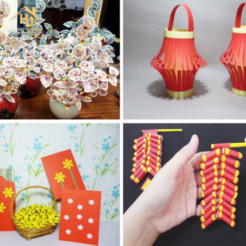 lam-do-handmade 10 Ý Tưởng Trang Trí Phòng Ngủ Ngày Tết Đẹp, Đơn Giản, Rẻ