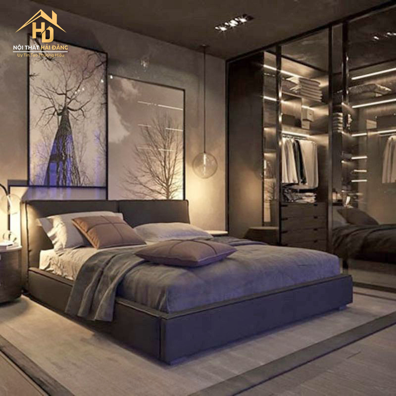 Top 10 Mẫu Decor Phòng Ngủ Nam Đẹp, Hiện Đại thiet-ke-phong-ngu-nam-mau-den Top 10 Mẫu Decor Phòng Ngủ Nam Đẹp, Hiện Đại