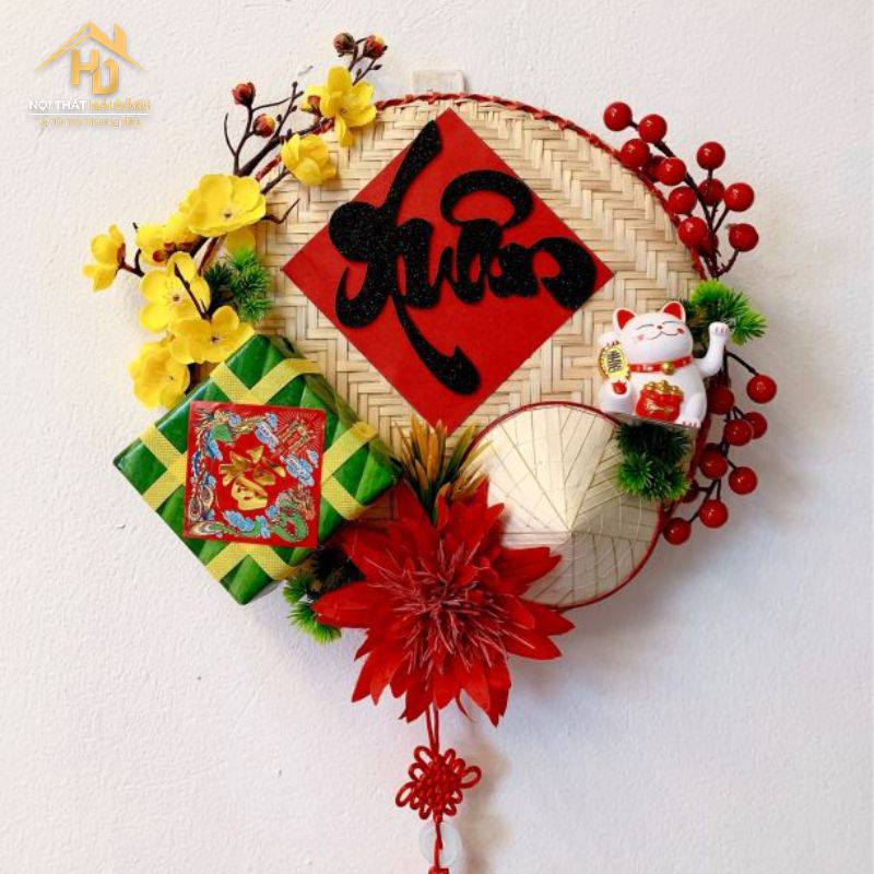 trang-tri-bang-met-tet Top 10 cách trang trí cầu thang ngày tết đẹp, hiện đại