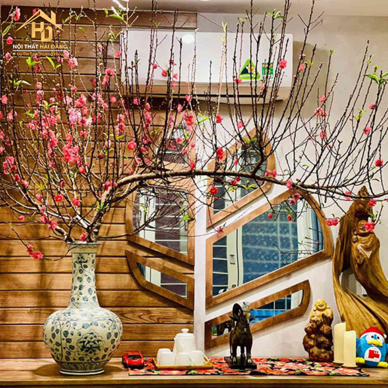 trang-tri-hoa-tuoi Top 10 cách trang trí cầu thang ngày tết đẹp, hiện đại