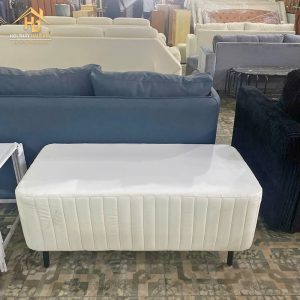 Bàn Sofa Đa Năng Kẻ Sọc Bọc Da (2 Màu) 2 ban sofa da 2