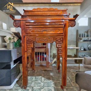Bàn thờ gỗ tràm 3 tầng