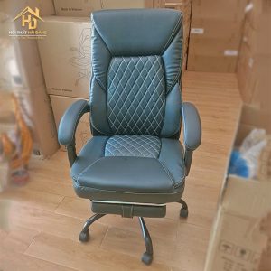 Ghế giám đốc bọc da có gác chân