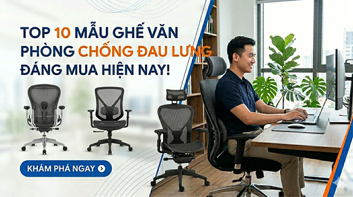Top 10 Mẫu Ghế Văn Phòng Chống Đau Lưng Đáng Mua Hiện Nay ghe-van-phong-chong-dau-lung Top 10 Mẫu Ghế Văn Phòng Chống Đau Lưng Đáng Mua Hiện Nay