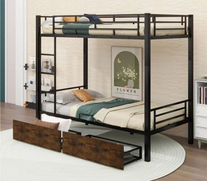 giuong-tang-sat-co-hoc-keo Top 10 Mẫu Giường Sắt 2 Tầng Bền Đẹp – Xem Là Muốn Mua Ngay