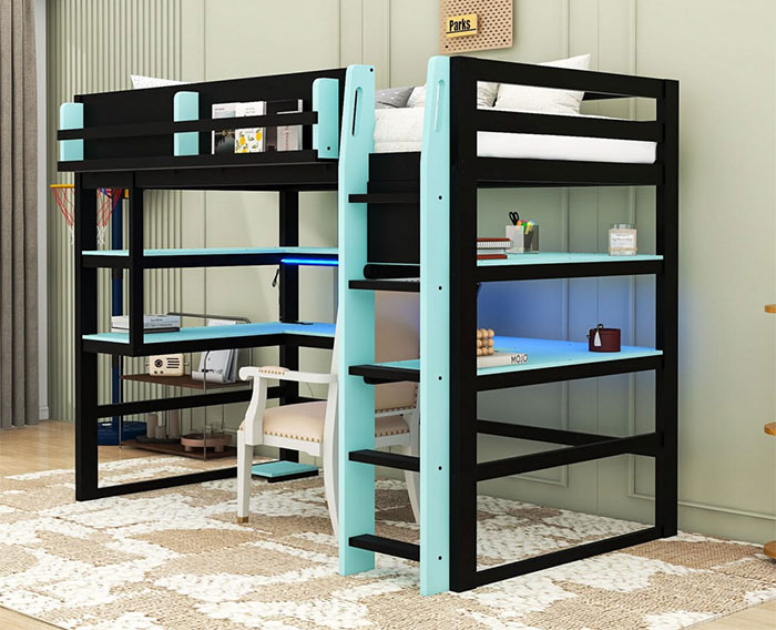 giuong-tang-sat-tich-hop-ban-hoc Top 10 Mẫu Giường Sắt 2 Tầng Bền Đẹp – Xem Là Muốn Mua Ngay