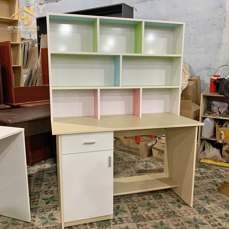 Bàn Học Sinh Kèm Tủ Và Ngăn Kéo Gọn ke-sach-1 Bàn Học Sinh Kèm Tủ Và Ngăn Kéo Gọn