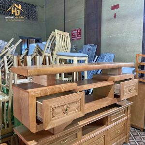Kệ Tivi Gỗ Tự Nhiên 1m8 Có Ngăn Kéo 2 ke tivi 1m8 2