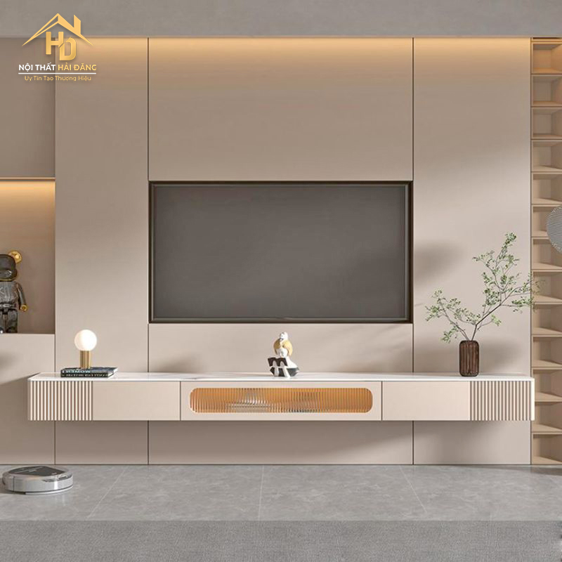 ke-tivi-thong-minh Top 10 Mẫu Kệ Tivi Treo Tường