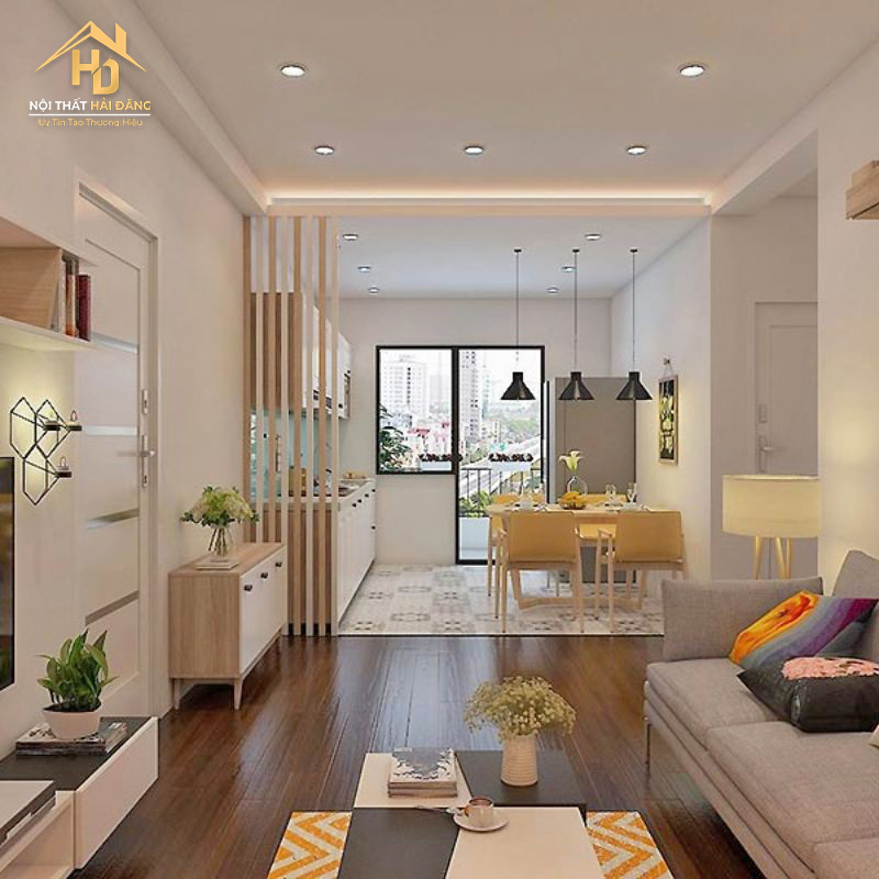 phong-khach-bep-30m2 Top 10 Mẫu Phòng Khách Liền Bếp Đẹp, Tiện Nghi