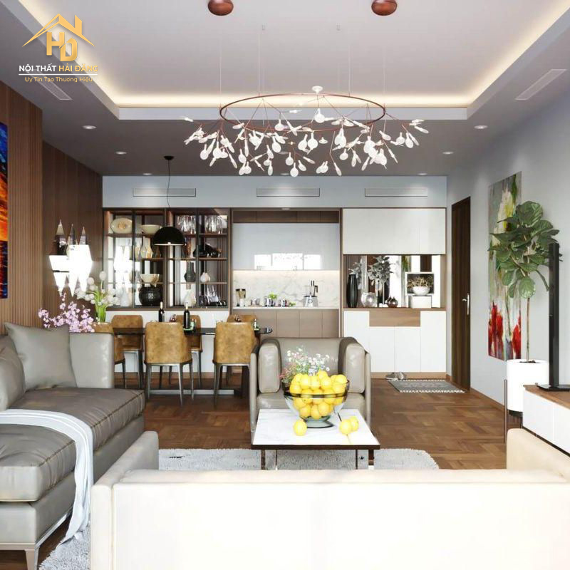 phong-khach-lien-bep-la-gi Top 10 Mẫu Phòng Khách Liền Bếp Đẹp, Tiện Nghi