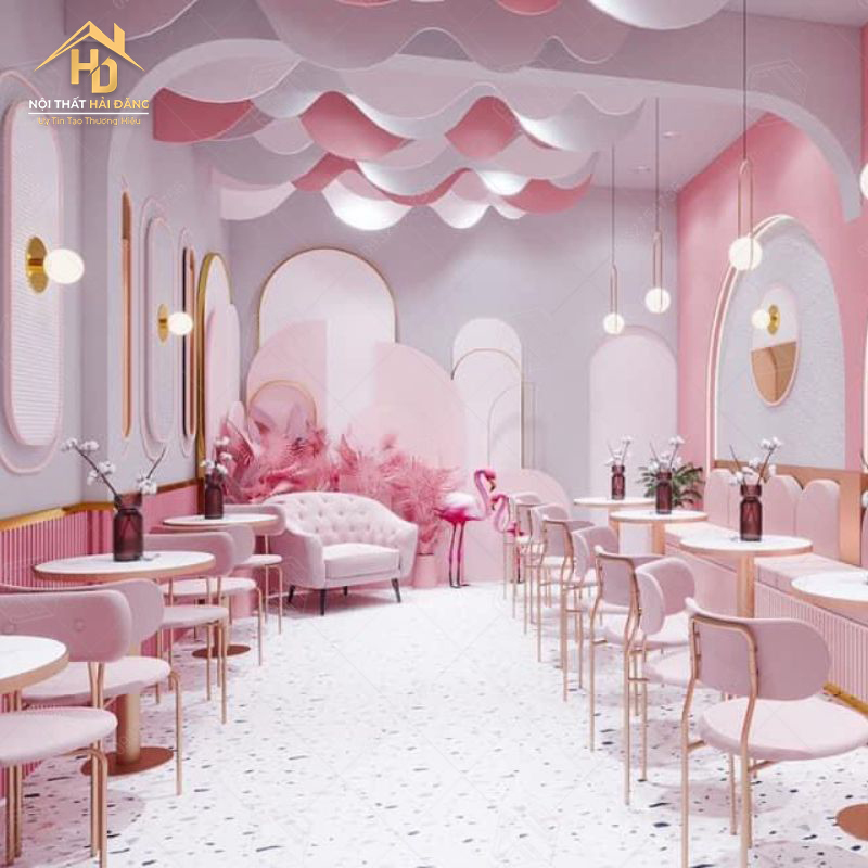 qua-tra-sua-mau-hong Thiết Kế Thi Công Quán Trà Sữa Trọn Gói Giá Rẻ