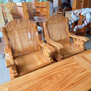Bộ Salon Gỗ Chạm Khắc Rồng Sang Trọng 2 salon go 28