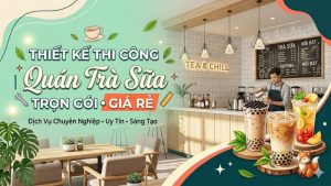 thi cong quan tra sua