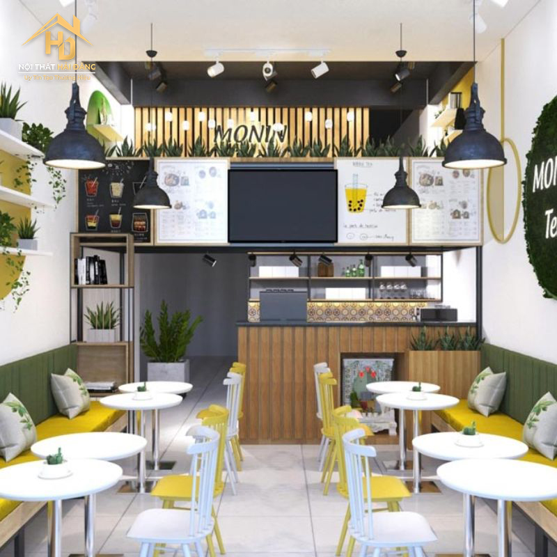 thiet-ke-quan-tra-sua-tone-doi-lap Thiết Kế Thi Công Quán Trà Sữa Trọn Gói Giá Rẻ
